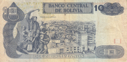 10 Bolivianos L.1986 (2001)