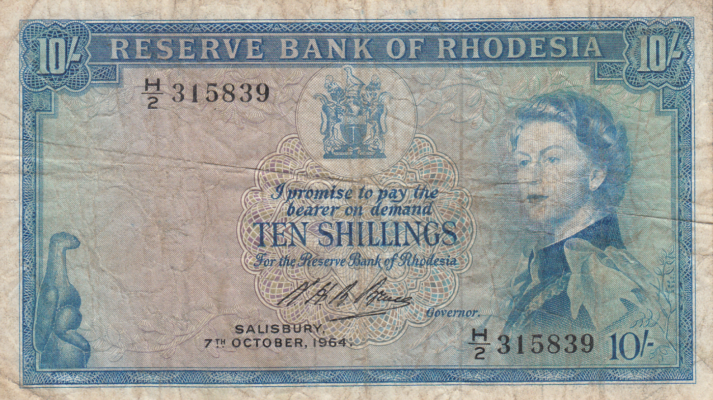 Shillings  7. X.,  Issue   Rhodesia   Banknote