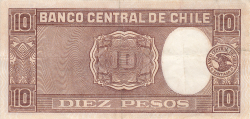 Image #2 of 10 Pesos = 1 Condor ND (1947-1958) - 2