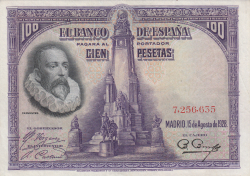 Image #1 of 100 Pesetas 1928 (15. VIII.) - 2