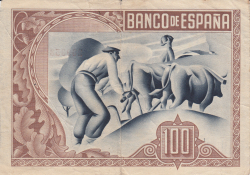 Image #2 of 100 Pesetas 1937 (1. I.)