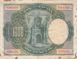 Image #2 of 1000 Pesetas 1925 (1. VII.) (1936)
