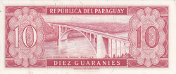 Image #2 of 10 Guaraníes L.1952 ND (1963)