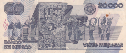 Image #2 of 20 000 Pesos 1989 (28. III.) - SERIE DY