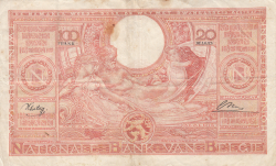 Image #2 of 100 Francs = 20 Belgas 1944 (4. XI.)