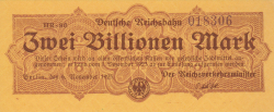 Image #1 of 2 Billionen (2 000 000 000 000) Mark 1923 (6. XI.)