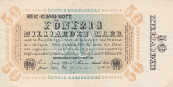 50 Milliarden (50 000 000 000) Mark 1923 (10. X.)