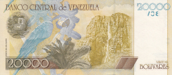 20,000 Bolivares 2001 (16. VIII.)
