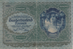 Image #1 of 100 000 Coroane 1922 (2. I.)