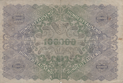 Image #2 of 100,000 Kronen 1922 (2. I.)