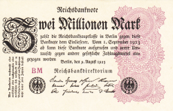 Image #1 of 2 Millionen (2 000 000) Mark 1923 (9. VIII.)