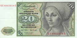 Image #1 of 20 Deutsche Mark 1970 (2. I.)