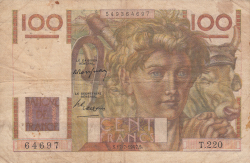 Image #1 of 100 Francs 1947 (17. VII.)