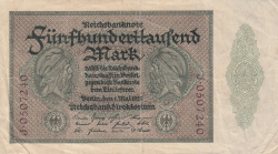 500 000 Mark 1923 (1. V.) - 7 digit serial