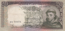 Image #1 of 20 Escudos 1964 (26. V.) - semnături Manuel Jacinto Nunes / António Luís Gomes