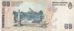 Image #2 of 50 Pesos ND (2003-2013) - semnături Mercedes Marcó del Pont / Julián Andrés Domínguez