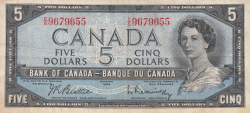 Image #1 of 5 Dolari 1954 (1961-1972)