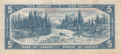 Image #2 of 5 Dolari 1954 (1961-1972)