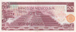 Image #2 of 20 Pesos 1972 (29. XII.)