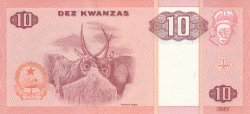 10 Kwanzas 1999 (X)