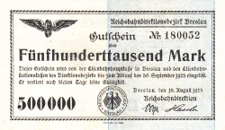 500,000 Mark 1923 (15. VIII.)