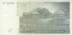 25 Krooni 2002 - bancnotă de înlocuire