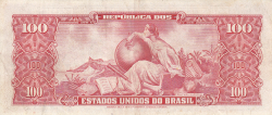 Image #2 of 100 Cruzeiros ND (1963)