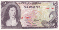 2 Pesos Oro 1977 (1. I.)