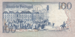 Image #2 of 100 Escudos 1985 (4. VI.) - signatures Vítor Manuel Ribeiro Constâncio / Walter Waldemar Pego Marques