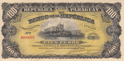 100 Pesos Moneda Nacional = 10 Pesos Oro (L.1907)