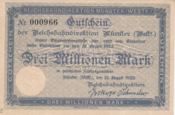 Image #1 of 3 Millionen (3 000 000) Mark 1923 (15. VIII.)