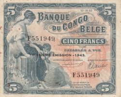 Image #1 of 5 Francs 1943 (10. I.)