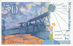 Image #2 of 50 Francs 1999