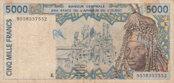 Image #1 of 5000 Francs (19)95