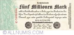 Image #1 of 5 Millionen Mark 1923 (25. VII.)