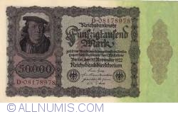 50 000 Mark 1922 (19. XI.)