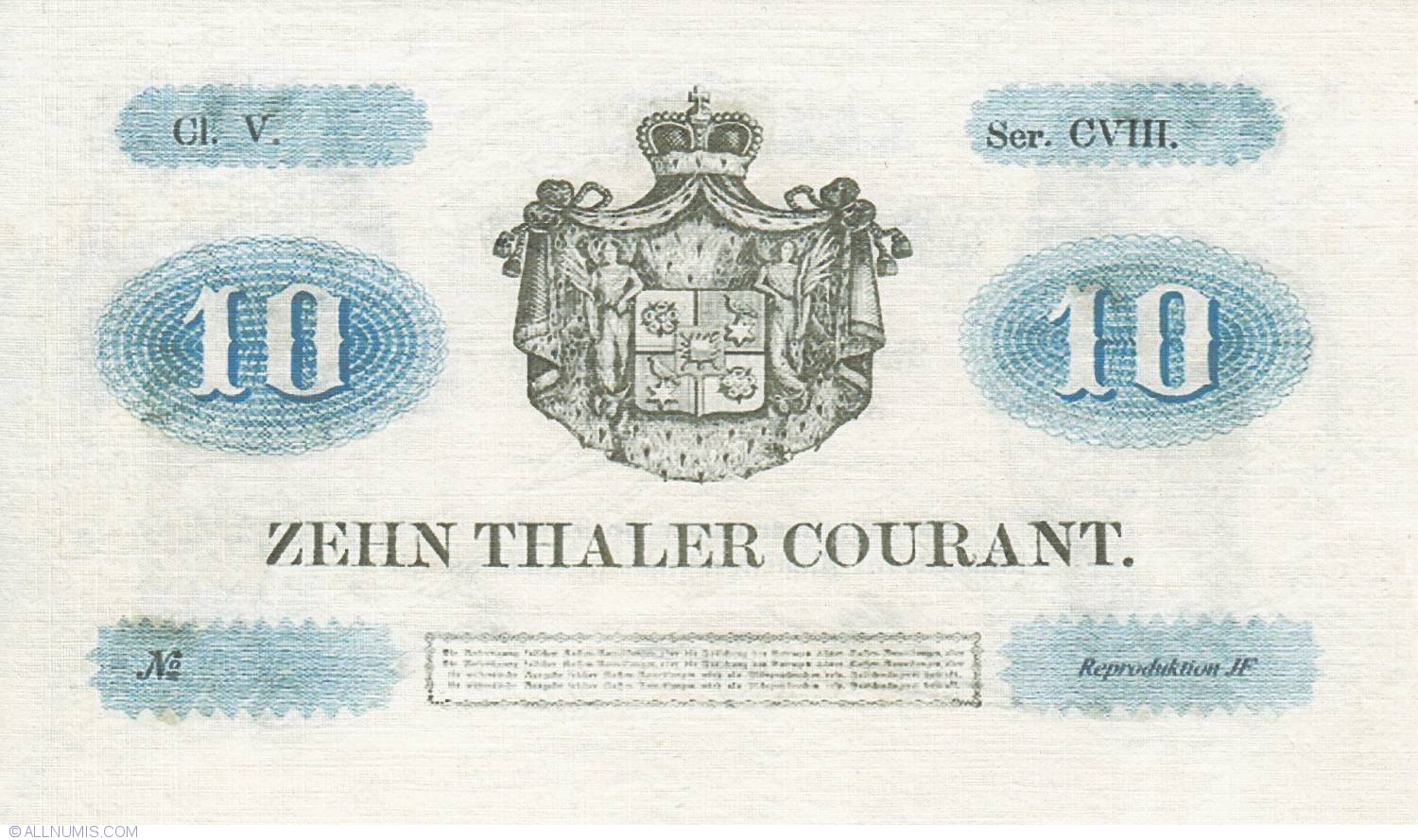 Reply 10. Банкноты германских государств. 2 Талер 1857. Германия 1857. Немецкие марки 1857.