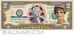 2 Dollars 2003 (D) -  Princess Diana (1961-1997