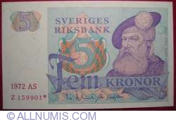 Image #1 of 5 Kronor 1972 - replacement note