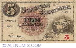 Image #1 of 5 Kronor 1951 - 1
