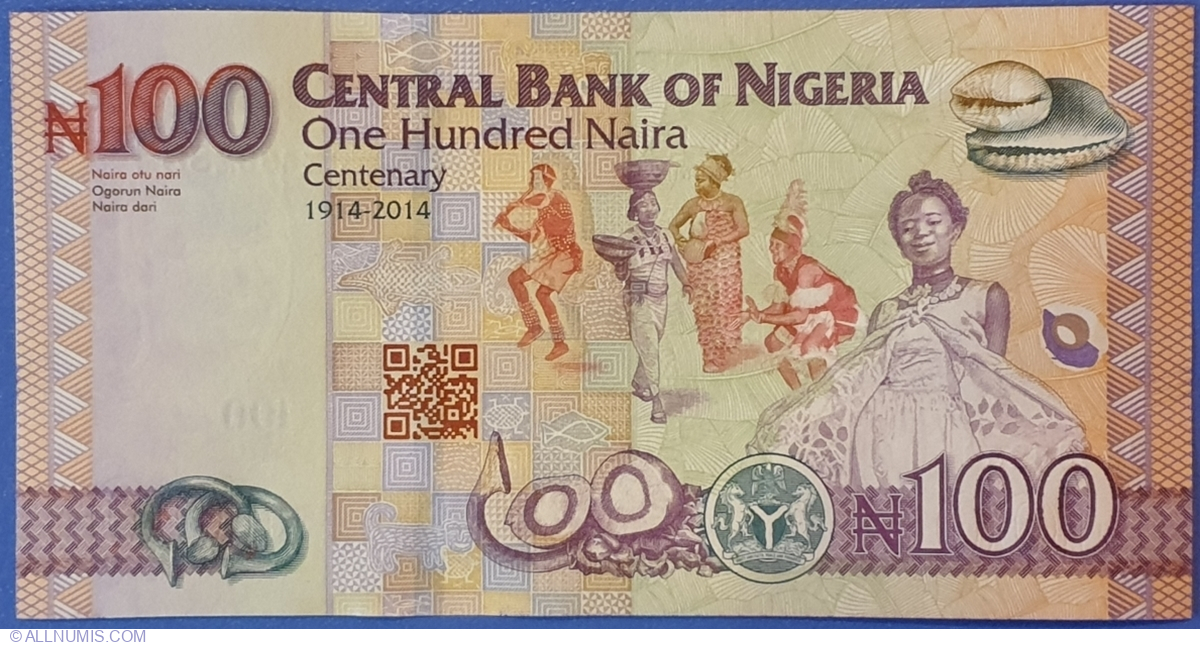 Details about   Nigeria 2014 Commemorative Banknotes 100 Naira UNC 