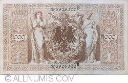 Image #2 of 1000 Mark 1910 (21. IV.) - E (Retiparită 1918-1922)