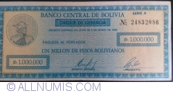 1 Million Pesos Bolivianos D. 1985