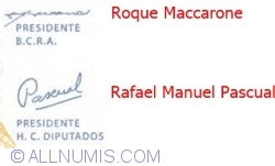 2 Pesos ND (1997-2000) - semnături Roque Maccarone / Rafael Manuel Pascual