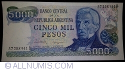 Image #1 of 5000 Pesos ND (1977-1983) - signatures Pedro Camilo López/ Egidio Iannella