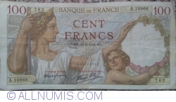 Image #1 of 100 Francs 1941 (13. III.)
