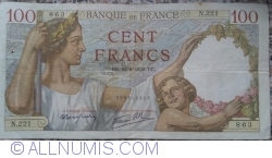 Image #1 of 100 Francs 1939 (22. VI.)