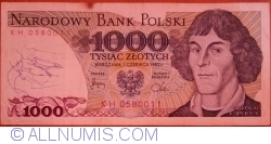 Image #1 of 1000 Zlotych 1982 (1. VI.) - 2