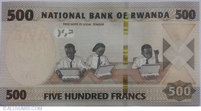 RWANDA 500 Francs Banknote World Paper Money UNC Currency Pick p-NEW 2019 Bill