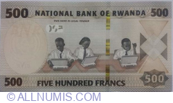 Image #2 of 500 Francs 2019 (1. II.)